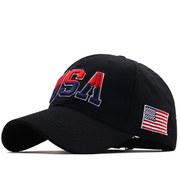Letter USA Embroidery Baseball Cap Couple Outdoor – Bild 3