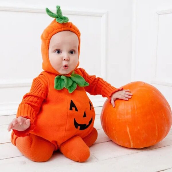 Baby Clothes Fashion Cosclothes Halloween Costume Pumpkin Cosplay Halloween Jumpsuit – Bild 2