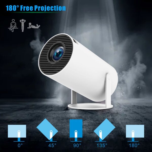 HY300 Pro Projector Home Theater Entertainment Portable Small Projector – Bild 4