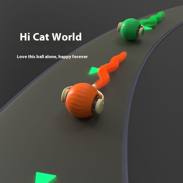 Pet Tug Ball Toy Motion-Activated Interactive Pets Cat Rolling Ball Toy With Bird Chirping Sound Pet Kitten Teaser Game Pet Products – Bild 4