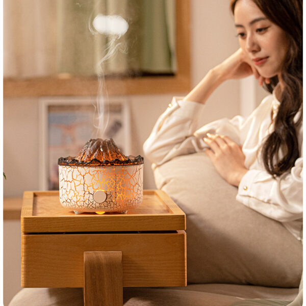 New Creative Volcano Humidifier Aromatherapy Machine Spray Jellyfish Air Flame Humidifier Diffuser – Bild 3