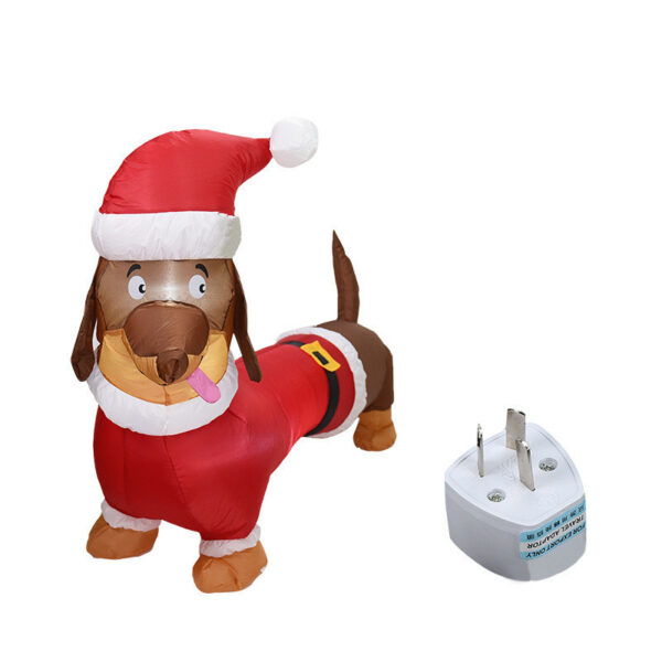 Christmas Inflatable Dog 1.2m Christmas Bear Lighting Decoration – Bild 9