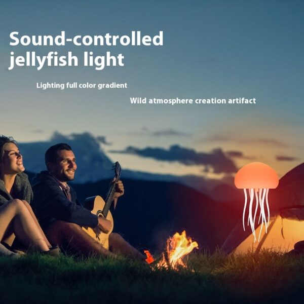 Jellyfish Mood Lamp LED Jellyfish Night Light Portable Jellyfish Lamp Jellyfish Decorations Smart Table Lamp For Bedside Desk – Bild 4