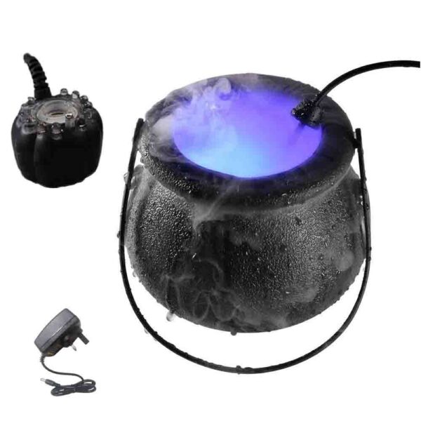 Halloween Pumpkin Smoke Witch Bucket Color Changing Lights – Bild 6