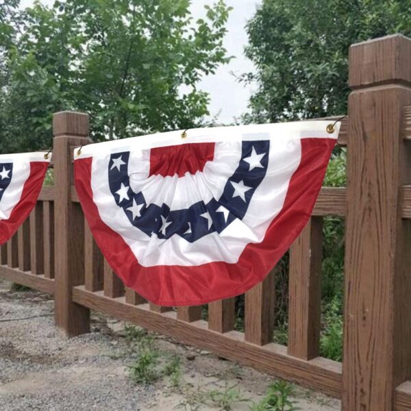American Garden Flagpole USA Fan Flag Patriotic Stars Stripes Flag Outdoor Decoration – Bild 7