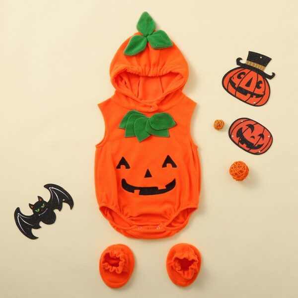 Baby Clothes Fashion Cosclothes Halloween Costume Pumpkin Cosplay Halloween Jumpsuit – Bild 3