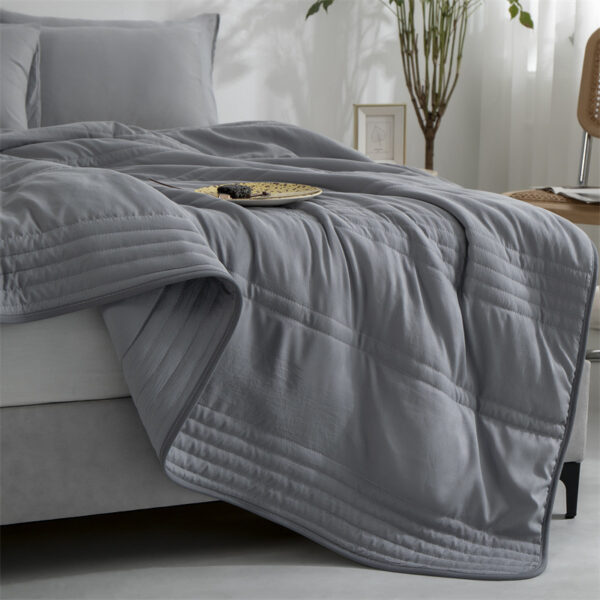 Cooling Blankets Pure Color Summer Quilt Plain Summer Cool Quilt Compressible Air-conditioning Quilt Quilt Blanket – Bild 10