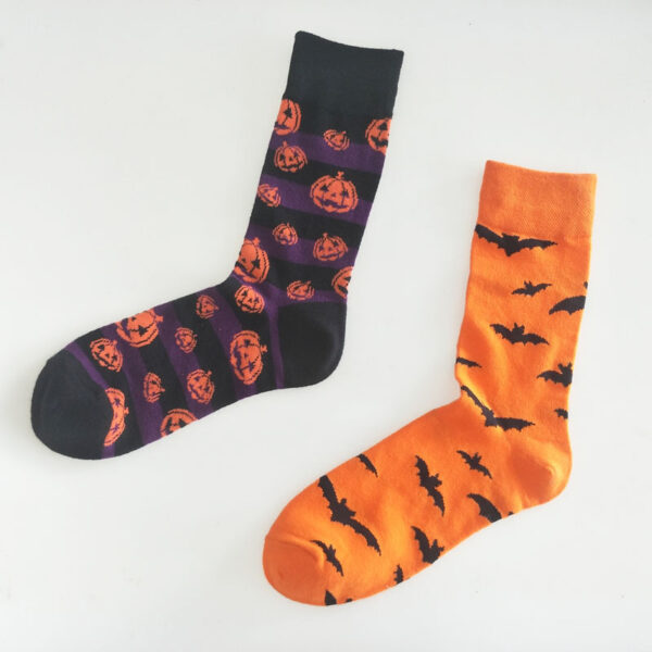 Halloween Cartoon Men's Middle Socks – Bild 9