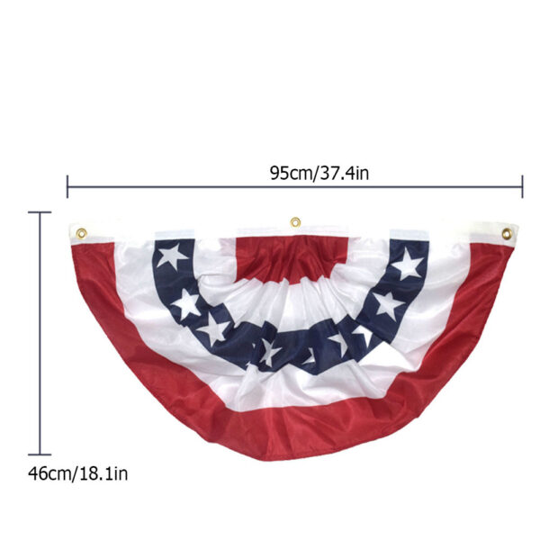 American Garden Flagpole USA Fan Flag Patriotic Stars Stripes Flag Outdoor Decoration – Bild 4