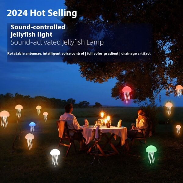 Jellyfish Mood Lamp LED Jellyfish Night Light Portable Jellyfish Lamp Jellyfish Decorations Smart Table Lamp For Bedside Desk – Bild 10