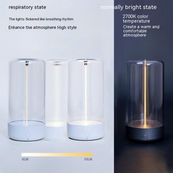New LED Camping Light Type-c Rechargeable Portable Night Light With High Transparency And Anti Drop Creative Atmosphere Light – Bild 8