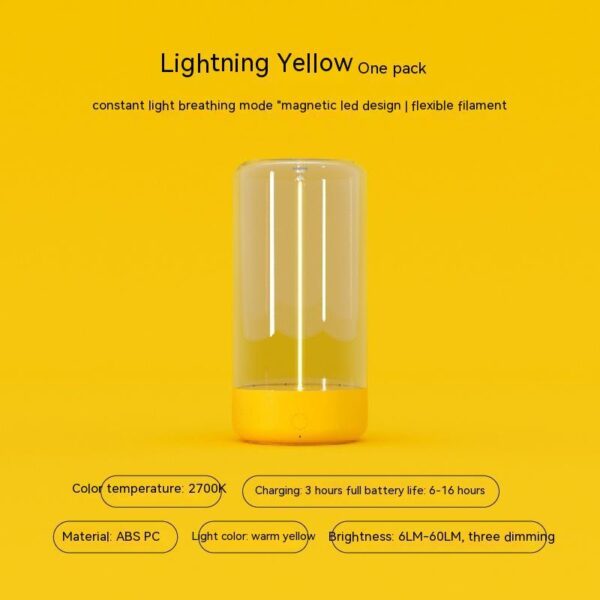 New LED Camping Light Type-c Rechargeable Portable Night Light With High Transparency And Anti Drop Creative Atmosphere Light – Bild 10