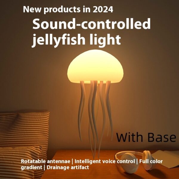 Jellyfish Mood Lamp LED Jellyfish Night Light Portable Jellyfish Lamp Jellyfish Decorations Smart Table Lamp For Bedside Desk – Bild 7