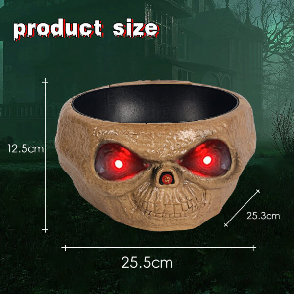Halloween Candy Bowl Plastic Pumpkin Bowl With Motion Activated Hand, Halloween Serving Dishes Battery Operated Halloween Pumpkins Bowl For Trick-or-Treaters Party – Bild 5