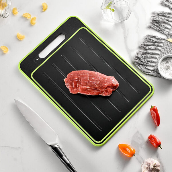 Double-side Cutting Board With Defrosting Function Chopping Board Kitchen Grinding Cutting Board With Knife Sharpener – Bild 2