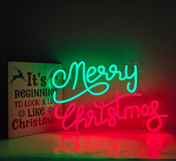 Christmas Decoration Neon LED Signboard – Bild 5