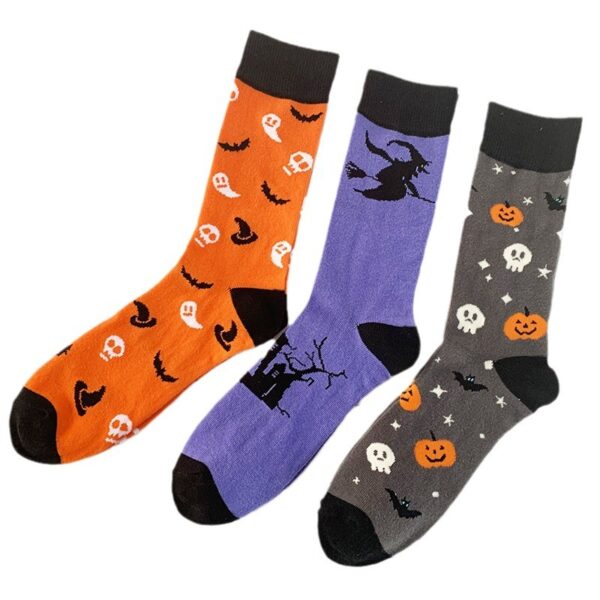 Halloween Cartoon Men's Middle Socks – Bild 5