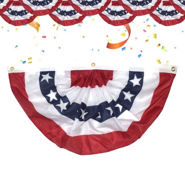 American Garden Flagpole USA Fan Flag Patriotic Stars Stripes Flag Outdoor Decoration – Bild 10