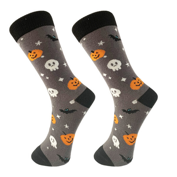 Halloween Cartoon Men's Middle Socks – Bild 6