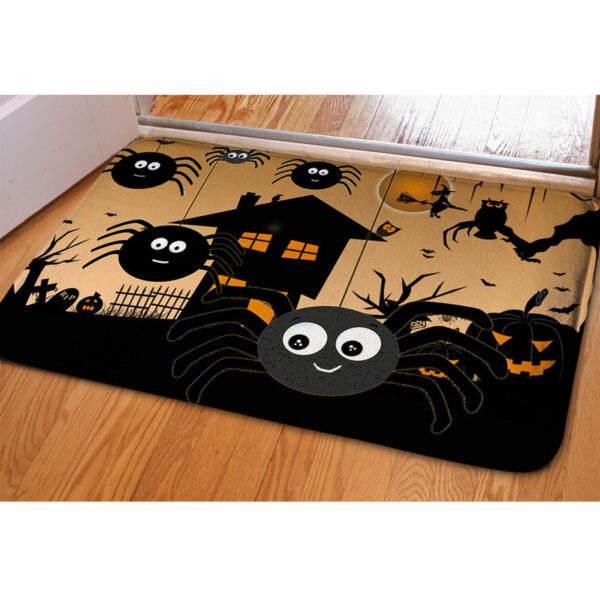 Halloween Ghost Bat Print Toilet Rug – Bild 6