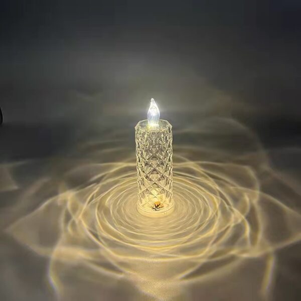 Romantic LED Rose Diamond Table Lamps For Bedroom Living Room Party Dinner Decor Creative Lights – Bild 8