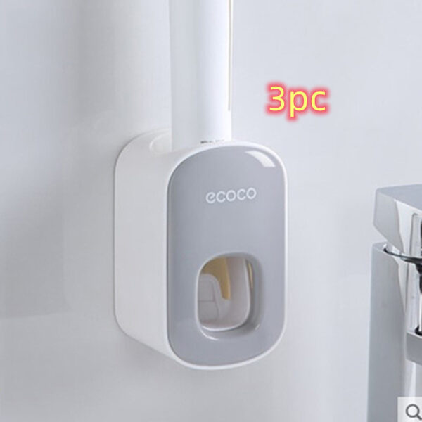 Wall Mounted Automatic Toothpaste Holder Bathroom Accessories Set Dispenser – Bild 9