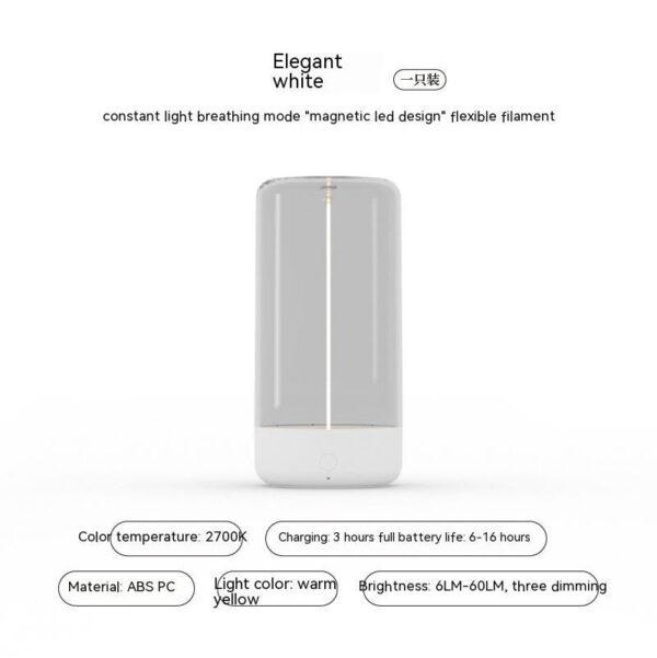 New LED Camping Light Type-c Rechargeable Portable Night Light With High Transparency And Anti Drop Creative Atmosphere Light – Bild 5