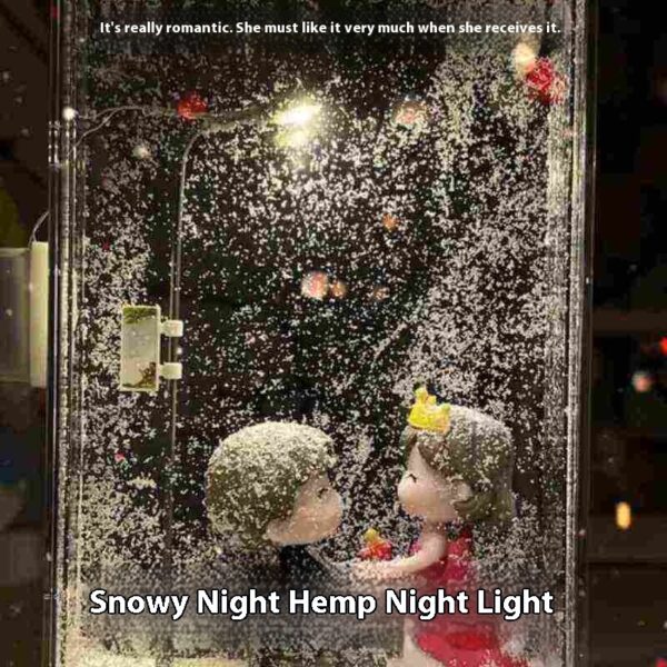 Magic Snowy Landscape Night Lights Small Street Light Snowy Flowing Night DIY Christmas Lights Christmas Desktop Decor Handmade – Bild 7