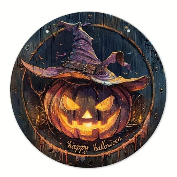 Creative Door Plate Round Halloween Pendant – Bild 5