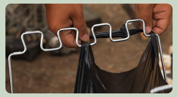 Camping Household Folding Garbage Bag Bracket – Bild 7