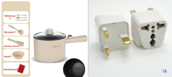 Mini Hot Pot Household Portable Kitchen Appliance Multi Function Non Stick Electric Pot Kitchen Gadgets – Bild 8