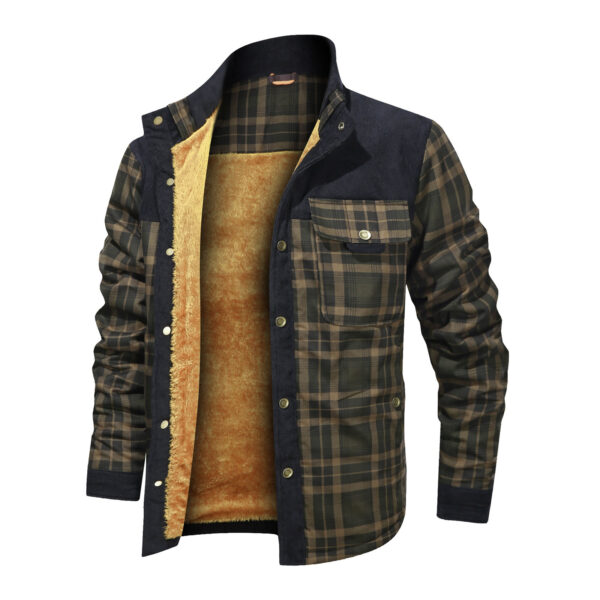 Men's Wool Thick Coat Jacket – Bild 6