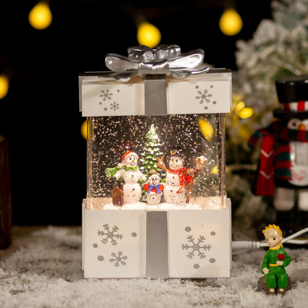 Christmas Decoration Gift Box Crystal Ball Small Night Lamp Ornaments – Bild 8