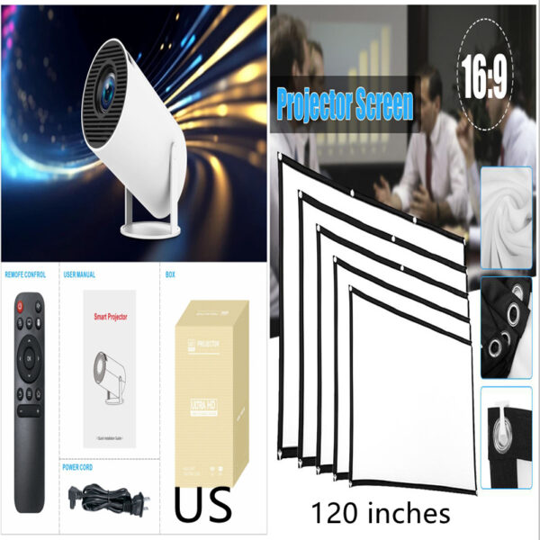 HY300 Pro Projector Home Theater Entertainment Portable Small Projector – Bild 10