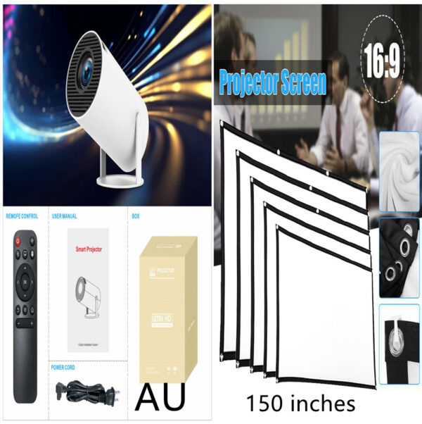 HY300 Pro Projector Home Theater Entertainment Portable Small Projector – Bild 9