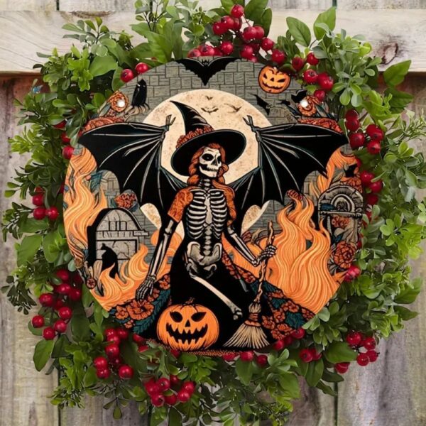 Creative Door Plate Round Halloween Pendant – Bild 4