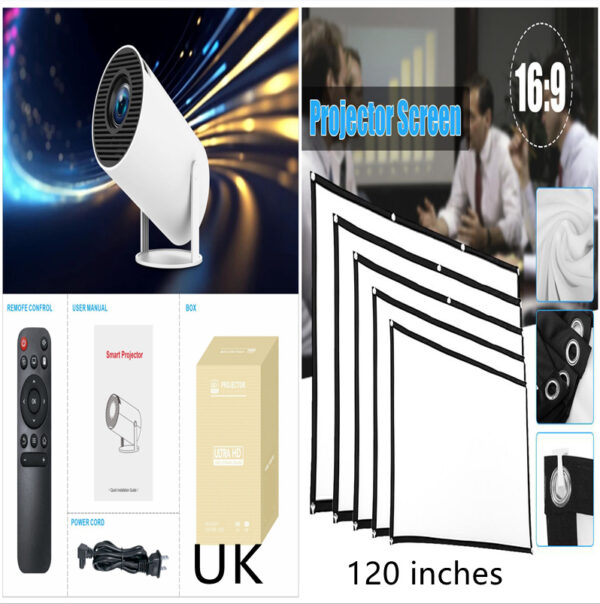 HY300 Pro Projector Home Theater Entertainment Portable Small Projector – Bild 8