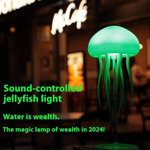 Jellyfish Mood Lamp LED Jellyfish Night Light Portable Jellyfish Lamp Jellyfish Decorations Smart Table Lamp For Bedside Desk – Bild 6