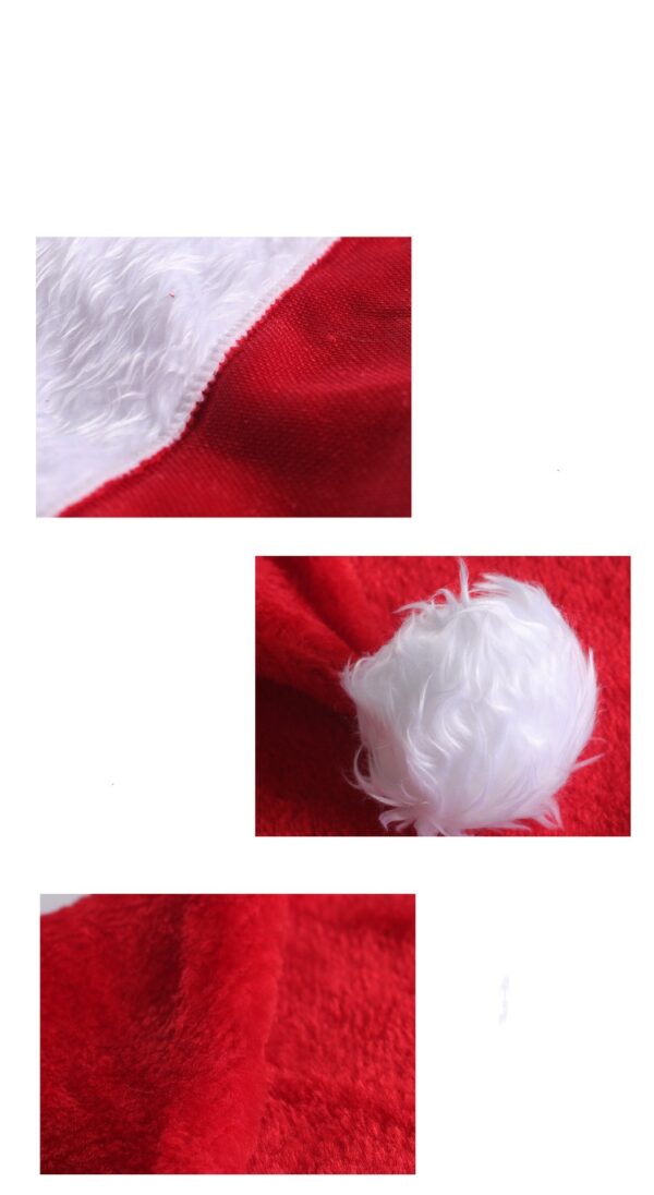 Christmas Hat LED Light Plush Children's Adult Christmas Decorations Christmas Supplies Luminous Santa Hat Home Decoracion – Bild 7