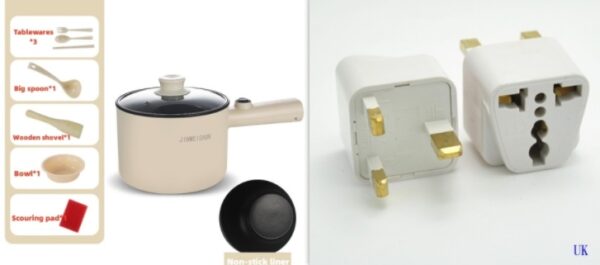 Mini Hot Pot Household Portable Kitchen Appliance Multi Function Non Stick Electric Pot Kitchen Gadgets – Bild 5