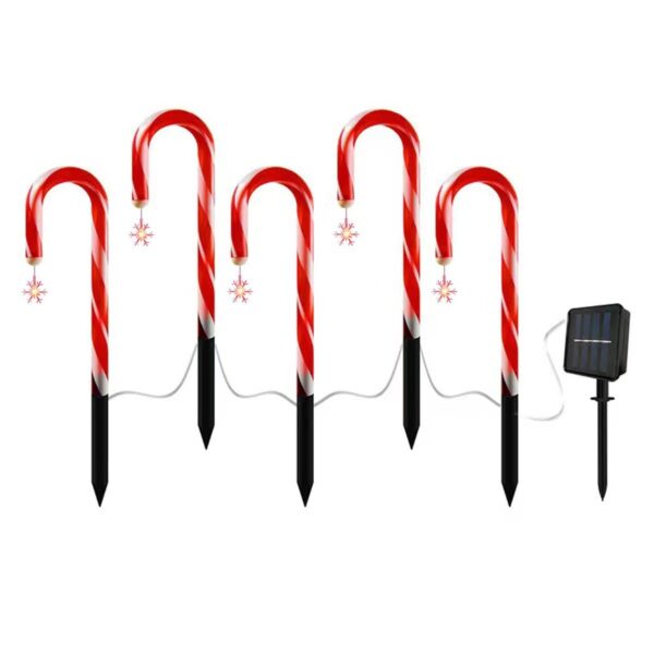 Solar Christmas Crutches Ground Plug Light Decoration Landscape Lamp – Bild 6