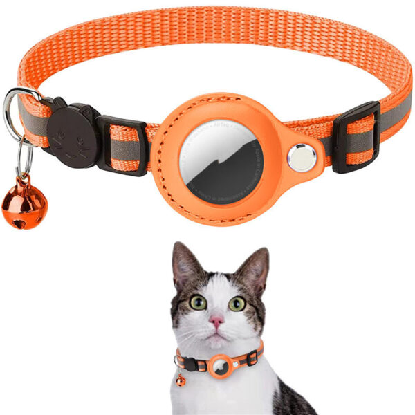 Reflective Collar Waterproof Holder Case For Airtag Air Tag Airtags Protective Cover Cat Dog Kitten Puppy Nylon Collar – Bild 4