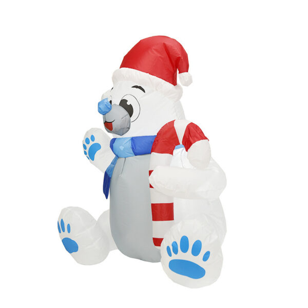 Christmas Inflatable Dog 1.2m Christmas Bear Lighting Decoration – Bild 5