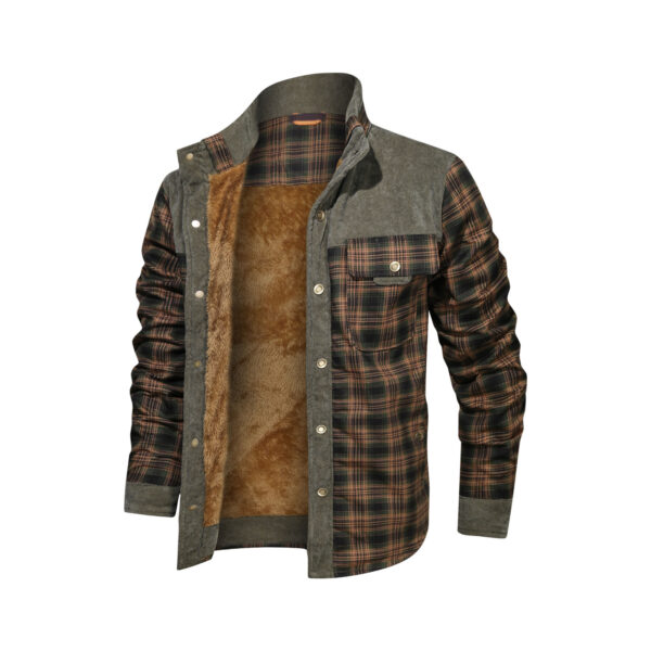 Men's Wool Thick Coat Jacket – Bild 8