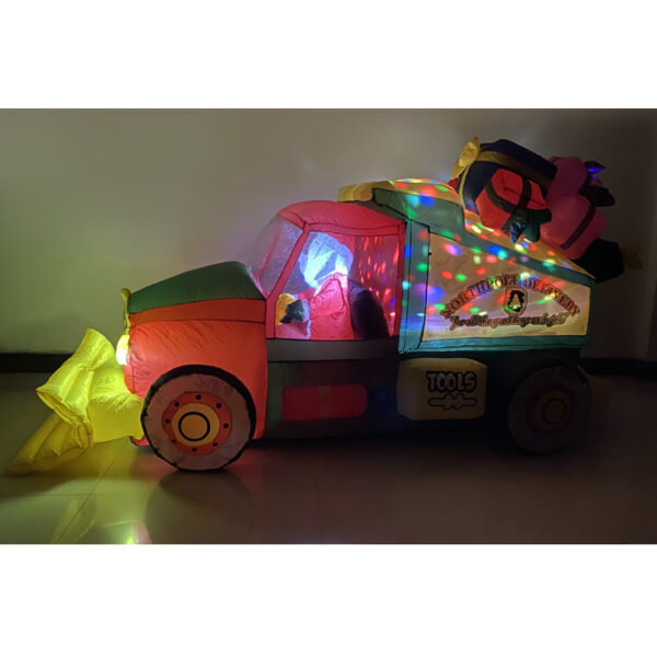 Inflatable Santa Snow Clearer Light Inflatable Christmas Decoration Props – Bild 5