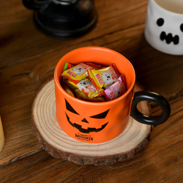 Pumpkin Ceramic Cup Party Favor Ceramic Cups With Handle Portable Cute Halloween Gift Mug Durable Halloween Party Supplies – Bild 3