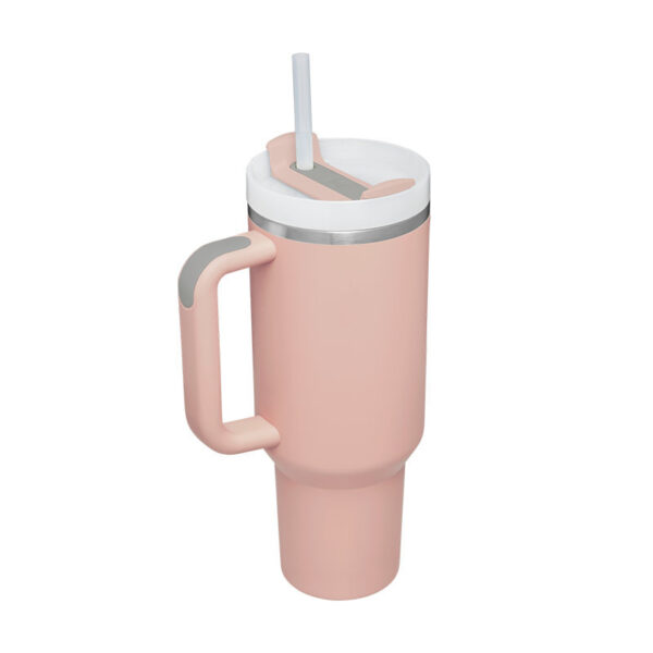 40 Oz Tumbler With Handle Straw Insulated, Stainless Steel Spill Proof Vacuum Coffee Cup Tumbler With Lid Tapered Mug Gifts For Valentine Lover Suitable For Car Gym Office Travel – Bild 6