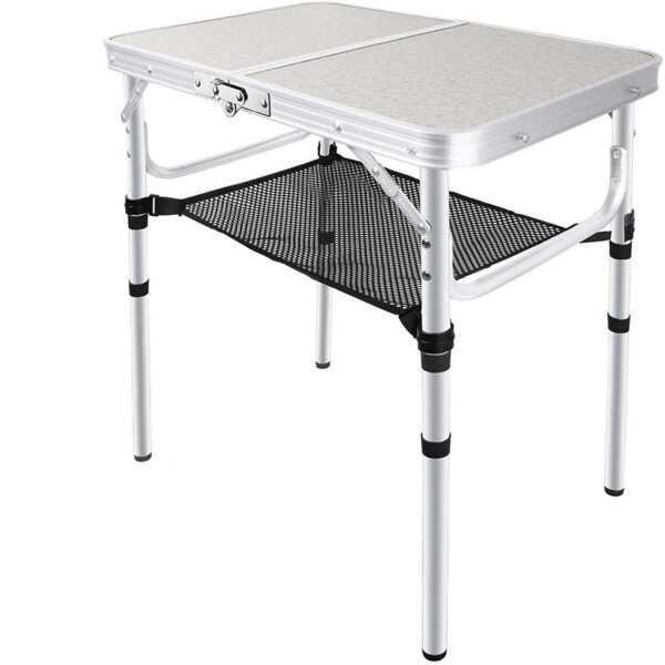 AMZ Small Ruler Camping Table 604060 Two Fold Foldable Camping Picnic With Net – Bild 4